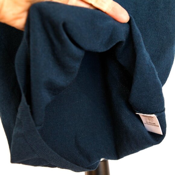 Theory Wool Dark Blue/Green Lightweight V-Neck Pullover Sweater Sz XS‎ - Picture 5 of 11